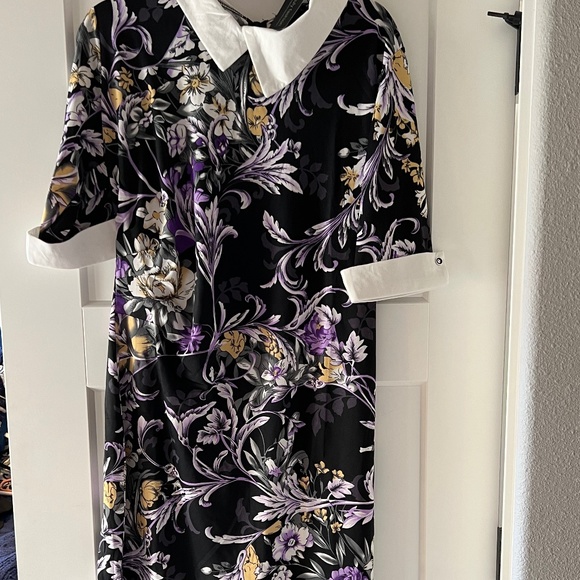 FLORAL OFFICE DRESS - Picture 1 of 5